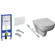 GEBERIT 3in1 ir WC puodo DURAVIT D-CODE komplektas