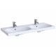 Geberit Acanto dvigubas, pakabinamas praustuvas 120x48,2cm