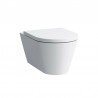 Kartell by Laufen Rimless pakabinamas klozetas su lengvai nusileidžiančiu dangčiu