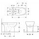 Geberit Selnova pastatomas WC, Rimfree