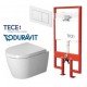 TECE ir Duravit Me by Starck Compact Rimless taupantis vietą WC komplektas