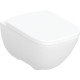Geberit Modo rinkinys pakabinamas WC Rimfree puodas, su WC puodų dangčiu