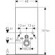 Geberit Monolith sanitarinis modulis pakabinamam WC puodui, 101 cm, priekinė apdaila iš stiklo