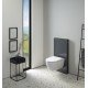 Geberit Monolith sanitarinis modulis pakabinamam WC puodui, 101 cm, priekinė apdaila iš stiklo