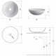 Pastatomas praustuvas NIC Design Ciotole 42, baltas