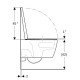 Geberit iCon pakabinamo WC puodo rinkinys