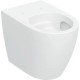Geberit iCon pastatomo WC puodo rinkinys, priglaudžiamas prie sienos, uždara forma, Rimfree, su WC puodo dangčiu