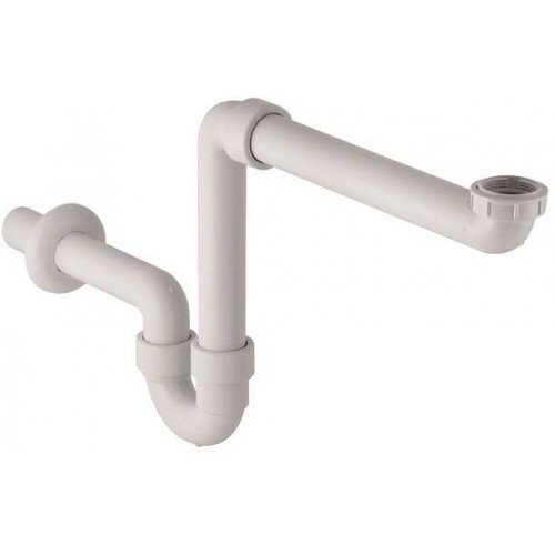 GEBERIT Praustuvo/plautuvės sifonas, vietą taupantis modelis, horizontalus