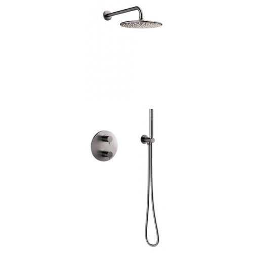 Termostatinis dušo komplektas Damixa MERKUR, spalva Graphite Grey
