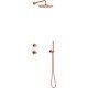 ermostatinis dušo komplektas Damixa Silhouet DS1, spalva Šlifuoto vario
