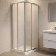 KOLO Kvadratinė dušo kabina GEO 6, 90x90, skaidrus stiklas