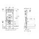 GEBERIT Duofix basic potinkinis wc rėmas