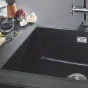 Virtuvės plautuvė Grohe K700, su išleidimu 46x41 cm, granito juoda