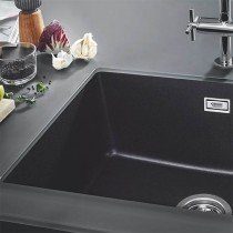 Virtuvės plautuvė Grohe K700, su išleidimu 46x41 cm, granito juoda