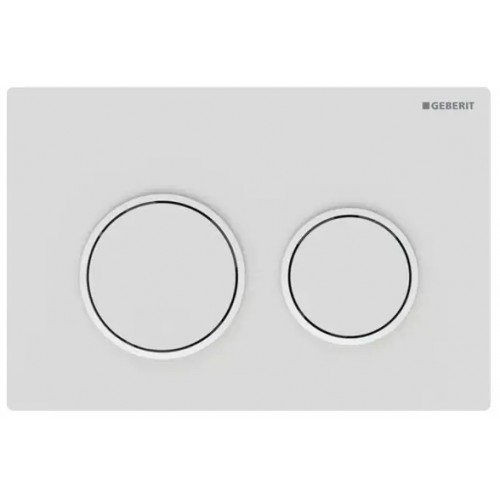 Geberit Omega20 vandens nuleidimo mygtukas, apvalus, dviejų kiekių nuleidimo funkcija