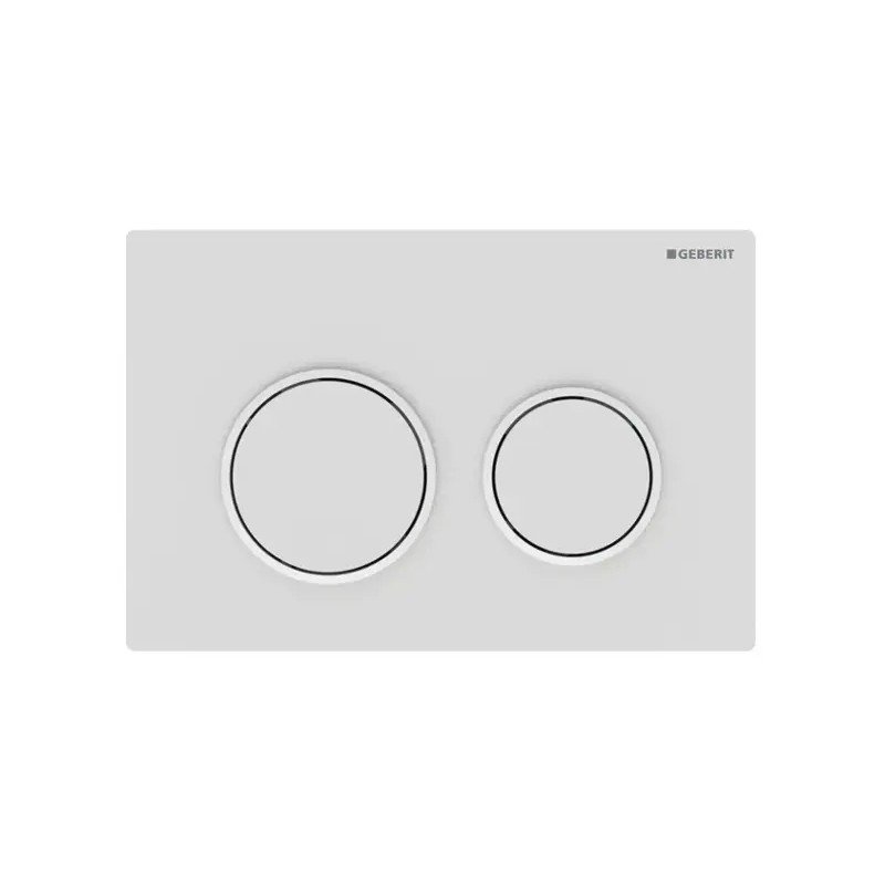 Geberit Omega20 vandens nuleidimo mygtukas, apvalus, dviejų kiekių nuleidimo funkcija